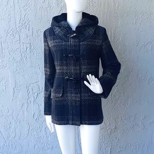 Donatella Wool Blend Hooded Stylish Winter Coat